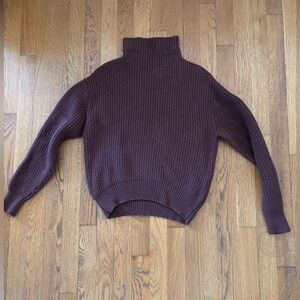 Wilfred Brown Turtleneck Sweater